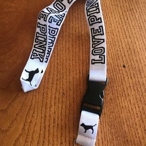 Pink lanyard